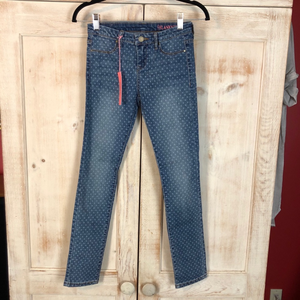 💖NWT - BlankNYC The Spray On Polka Dot Super Skinny Jeans